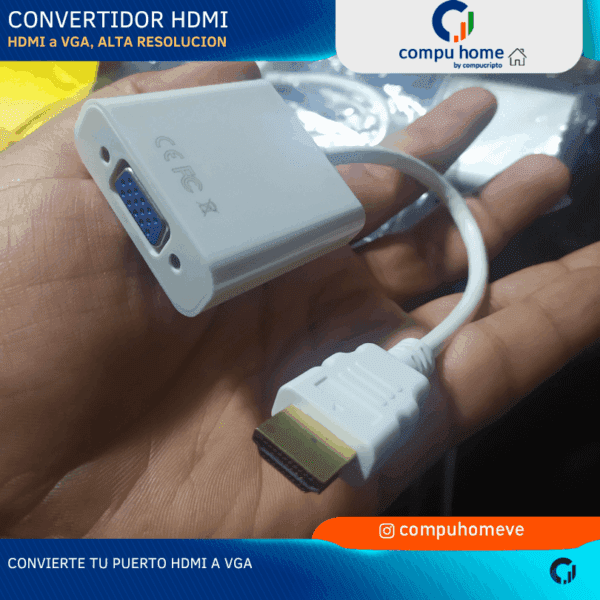 🖥️🔄convertidor full hd: compacto, uso para gpu y monitores vga 🎮🛠️