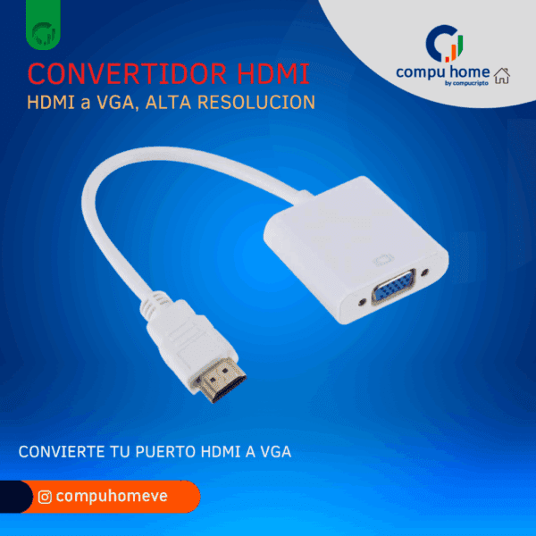 🖥️🔄convertidor full hd: compacto, uso para gpu y monitores vga 🎮🛠️