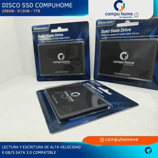 🚀 ssd compuhome 1tb/512gb: carga rápida y 6 gbps para pc/laptop