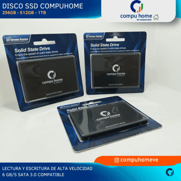 🚀 ssd compuhome 1tb/512gb: carga rápida y 6 gbps para pc/laptop