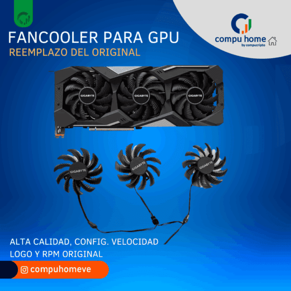 ❄️fan cooler gpu original: dúo/trío, msi, asus, otros. alto desempeño 🚀✅