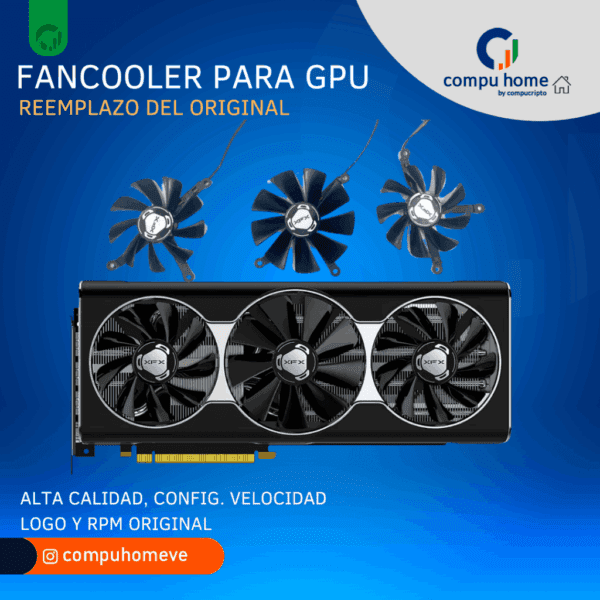 ❄️fan cooler gpu original: dúo/trío, msi, asus, otros. alto desempeño 🚀✅