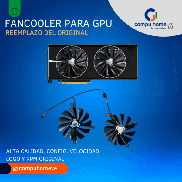❄️fan cooler gpu original: dúo/trío, msi, asus, otros. alto desempeño 🚀✅