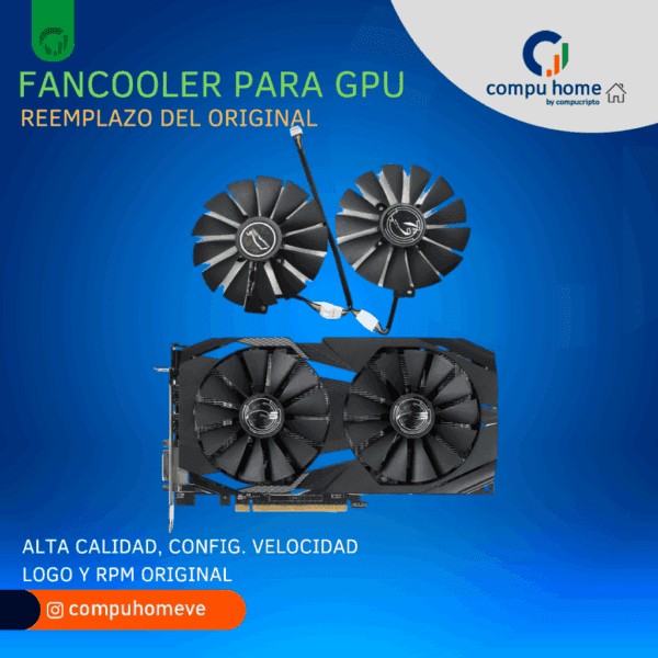 ❄️fan cooler gpu original: dúo/trío, msi, asus, otros. alto desempeño 🚀✅