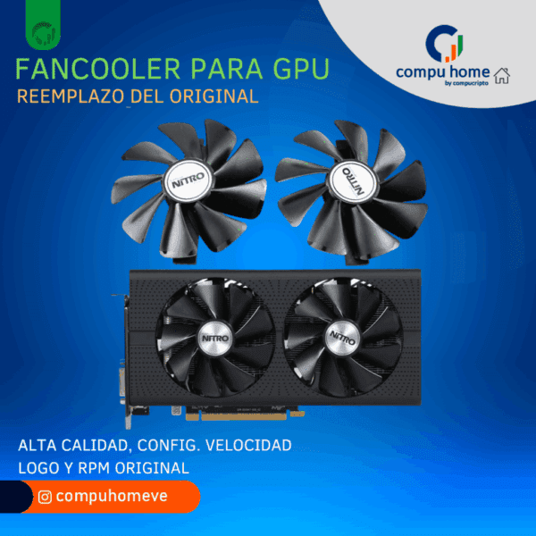 ❄️fan cooler gpu original: dúo/trío, msi, asus, otros. alto desempeño 🚀✅