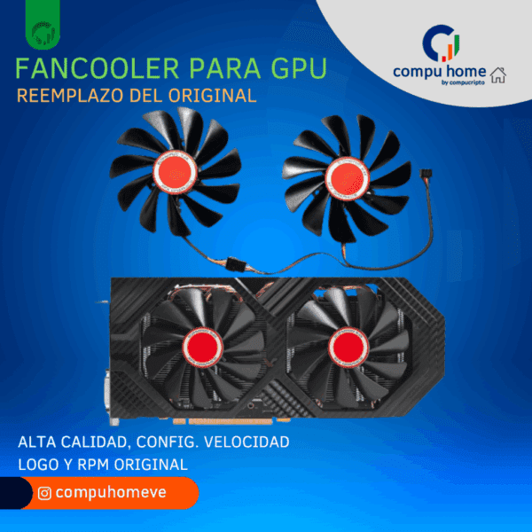❄️fan cooler gpu original: dúo/trío, msi, asus, otros. alto desempeño 🚀✅