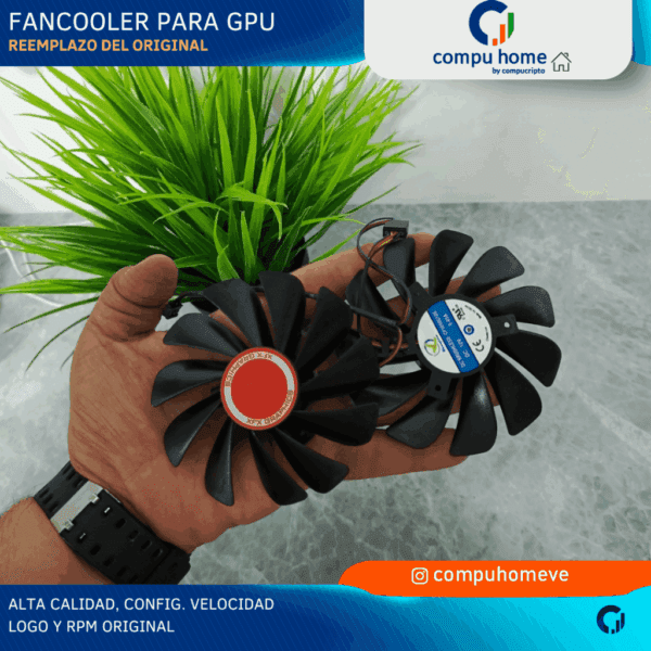 ❄️fan cooler gpu original: dúo/trío, msi, asus, otros. alto desempeño 🚀✅