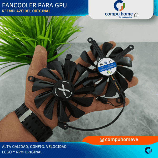 ❄️fan cooler gpu original: dúo/trío, msi, asus, otros. alto desempeño 🚀✅