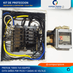 kit protector integral 220v 100a (supervisor + contactor)