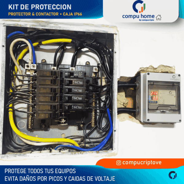 kit protector integral 220v 100a (supervisor + contactor)