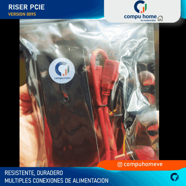 ⚡️🖥️riser pcie x1 009s: extensión gpu alto desempeño ✅