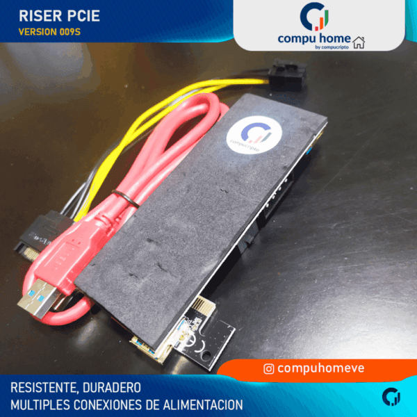 ⚡️🖥️riser pcie x1 009s: extensión gpu alto desempeño ✅