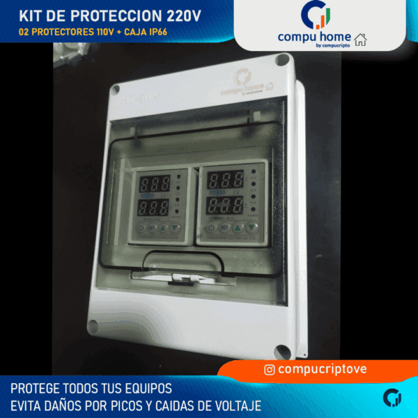 ⚡️protector bifásico 63a ip66: 24 meses garantía, ajustable ⚙️