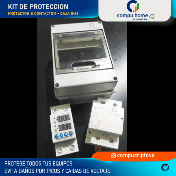 kit protector integral 220v 100a (supervisor + contactor)