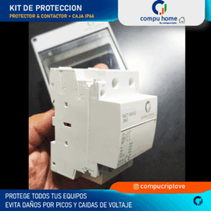kit protector integral 220v 100a (supervisor + contactor)