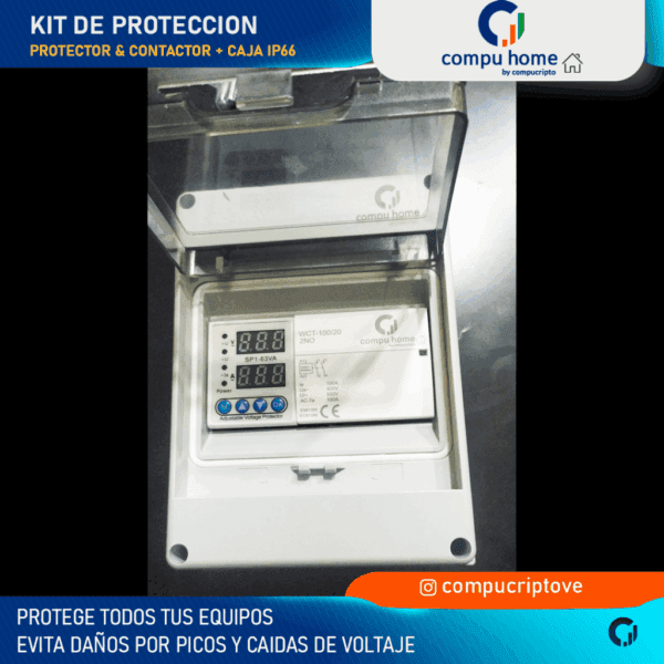 kit protector integral 220v 100a (supervisor + contactor)