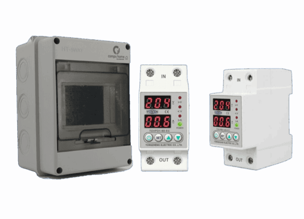 ⚡️protector bifásico 63a ip66: 24 meses garantía, ajustable ⚙️