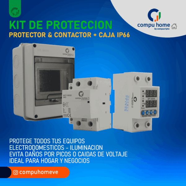 kit protector integral 220v 100a (supervisor + contactor)