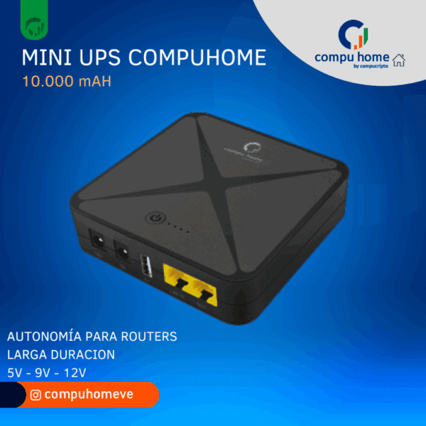 ¡no pierdas ventas! mini ups para router y punto de venta c/protección 🛡️