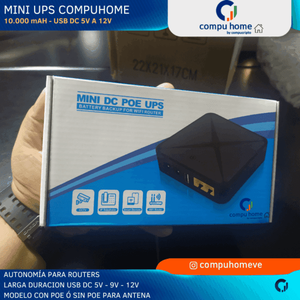 ¡no pierdas ventas! mini ups para router y punto de venta c/protección 🛡️