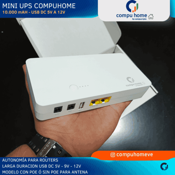 🔋mini ups multiusos: internet fibra, pos y carga usb (+6 horas) 🛡️