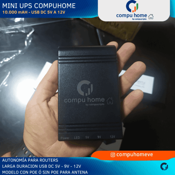 🔋mini ups router fibra: +6 horas de internet y protección poe 🛡️