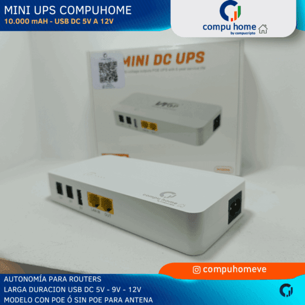 🔋mini ups multiusos: internet fibra, pos y carga usb (+6 horas) 🛡️