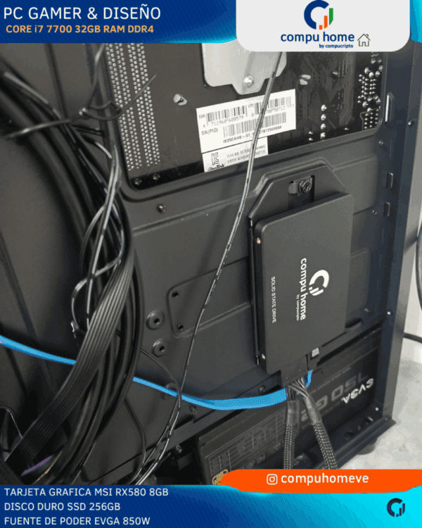 💻🔥 pc gamer profesional core i7 7700 / rx 580 (8gb): 32gb ram, verificado y 12 meses de garantía 🛡️