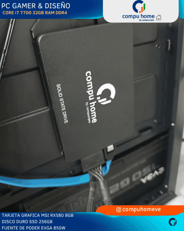 💻🔥 pc gamer profesional core i7 7700 / rx 580 (8gb): 32gb ram, verificado y 12 meses de garantía 🛡️