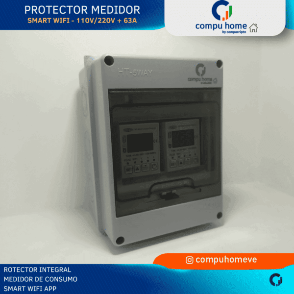 ⚡protector smart 63a wifi: 110v/220v control app total 📲