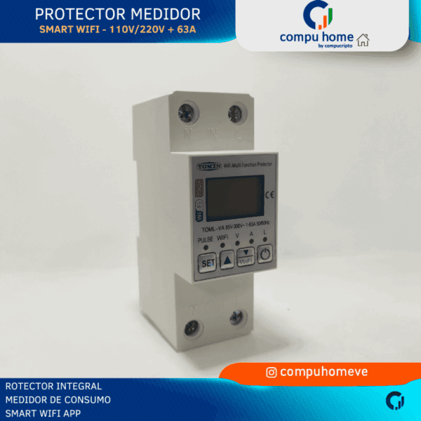 ⚡protector smart 63a wifi: 110v/220v control app total 📲