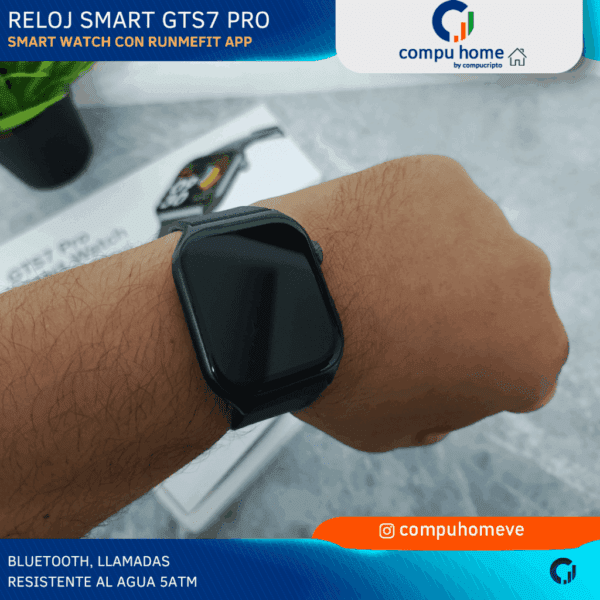 ⌚️🏊 smart watch gts7 pro runmefit: resistente al agua, funciones deportes 12 meses de garantía 🛡️
