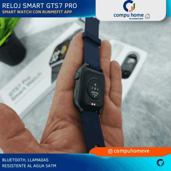 ⌚️🏊 smart watch gts7 pro runmefit: resistente al agua, funciones deportes 12 meses de garantía 🛡️