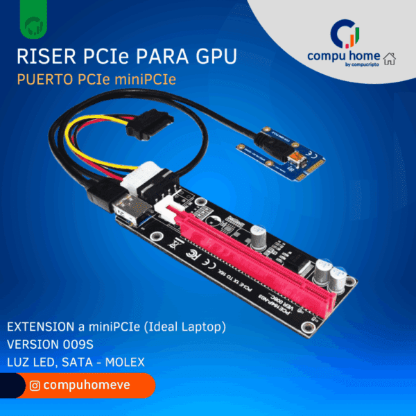🚀 riser extensión minipcie para gpu gaming & rig | ¡alta calidad!