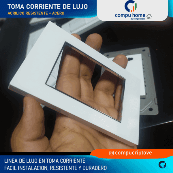 💎🏠línea lujo blanco: apagadores 1, 2, 3, usb c, aluminio 🔌🛡️