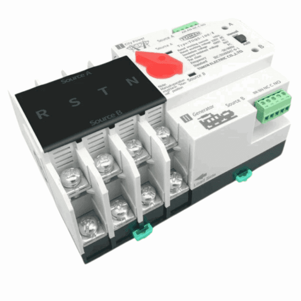 ⚡️⚙️transfer automático 125a 4p: 220v mono/bi/tri, 1 año garantía ✅