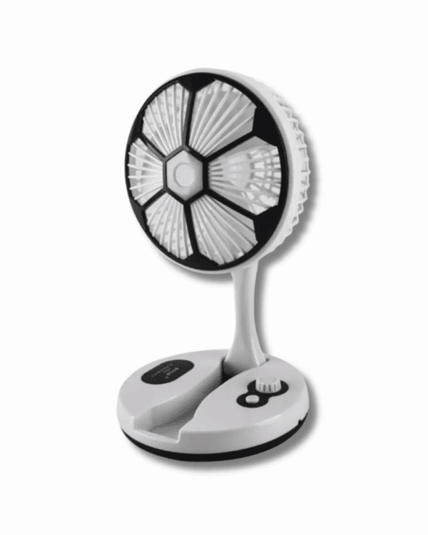 🌬️💡ventilador recargable mesa: luz led, 4h batería, silencioso ✅